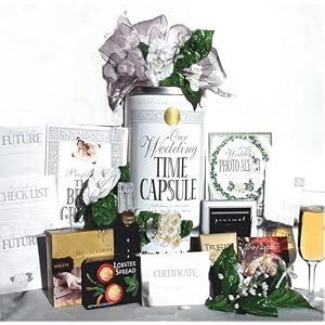 Romantic Gourmet Picnic For Two Wedding Time Capsule Gift Basket
