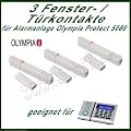 Olympia Fensterkontakt f�r Alarmanlage Protect 5080 VE=3 St�ck