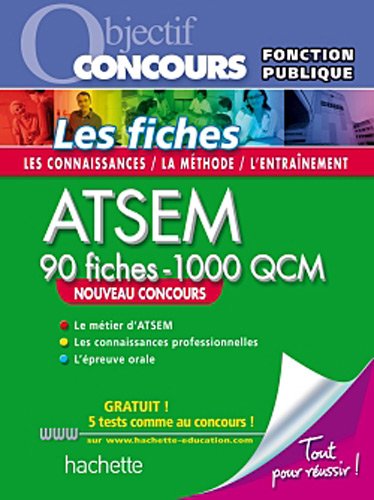FICHES ATSEM NOUVELLE EDITION + QCM EN LIGNE