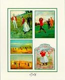 Golf by Santa,9.5 in. x 11.8 in.