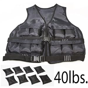 40lb Weight Vest Exercise Equipment Athletic Weighted