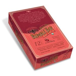 BumbleBar Gluten Free Organic Energy Chunky Cherry, 1.4-Ounce Bars (Pack of 12)