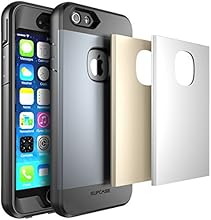 Supcase Water Resist Full-body Protection Heavy Duty Case with Built-in Screen Protector and 3 Interchangeable Covers for iPhone 6s - Space Gray, Silver, Gold