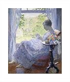 Young Woman Sewing by Gari Melchers poster print,17.2 in. x 20 in.