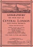 Geographers' Six Inch Map of Central London..With Postal Districts