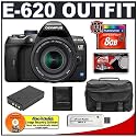 Olympus Evolt E-620 Digital SLR Camera with 14-42mm Lens + 8GB Card + BLS-1 Battery + Case + Accessory Kit