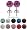 ONE PAIR of Crystal Stud Earrings by GlitZ JewelZ &Acirc;&copy; - 5/16' (8MM) - bling bling!! Comes packed in a lovely velvet pouch - For the matching pendant (2nd picture ) and other colors/sizes choose from the menu below