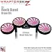 Rising Sun Pink Skin by WraptorSkinz fits Rock Band Drum Set for Nintendo Wii, XBOX 360, PS2 & PS3 (DRUMS NOT INCLUDED)