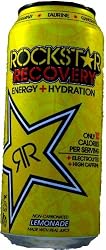 16 Pack - Rockstar Recovery Energy + Hydration - Lemonade - 16oz.