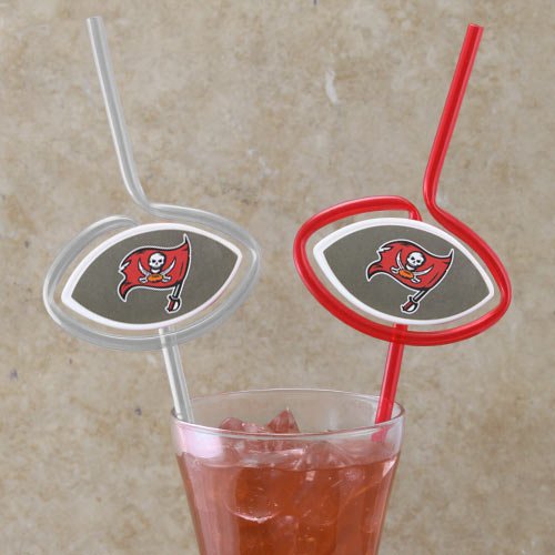 NFL Tampa Bay Buccaneers Six Pack Team Sip Sport Straws