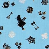 blue Japanese fabric Alice in Wonderland Cosmo (Sold in multiples of 0.5 meter) 51x3LuF%2BfJL. SL160 blue Japanese fabric Alice in Wonderland Cosmo (Sold in multiples of 0.5 meter)