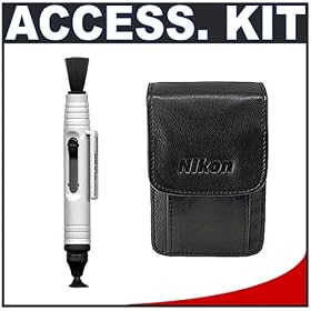 Nikon Coolpix 5617 Leather Case Bag + LCD Monitor Cleaning Pen for L15, L18, P60, S51,... by Nikon