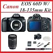 Canon EOS 60D SLR Digital Camera + Canon EF-S 18-135mm f/3.5-5.6 IS Lens + Best Value 32GB Lens Accessory Package
