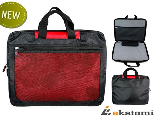 Uncircumscribed 17-inch Laptop Bag for Acer 17.3 Aspire Notebook - Red. Gratuity Ekatomi Screen Cleaner
