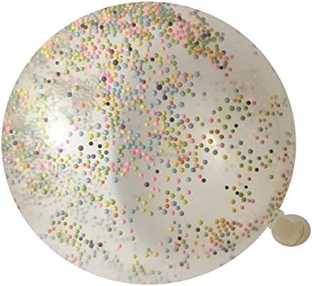 12" Bright Confetti Balloons, 10ct