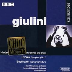 Beethoven - Egmont Overture; Dvor�k - Symphony No 7; Hindemith - Concerto for Brass and Strings