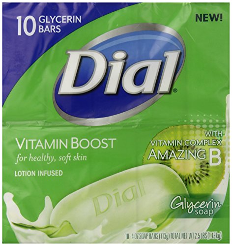 Dial Vitamin Boost Amazing B Complex Glycerin Soap,4 oz -10 Bar Pack