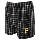 Pittsburgh Pirates Black Gridiron Boxer Shorts
