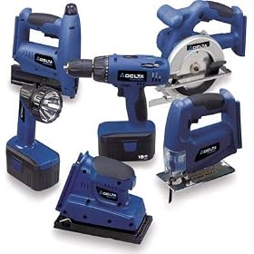 Delta CL180WWK 18 Volt Cordless Woodworkers Six Pack Kit