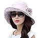 Siggi Bucket Boonie Cord Fishing Beach Cap Summer Sun Hat Wide Brim for Women UPF50+