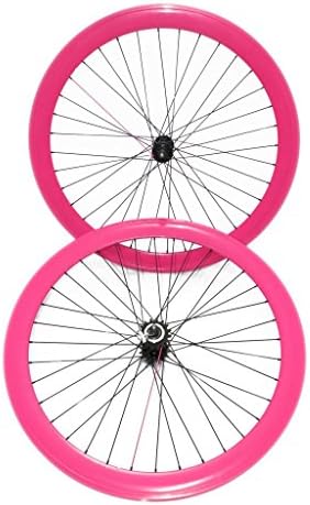 Freedom 700C Wheelset 50MM Fixie - Fixed Gear - Pink
