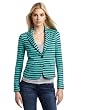 Splendid Womens Navy Stripe Jersey Blazer