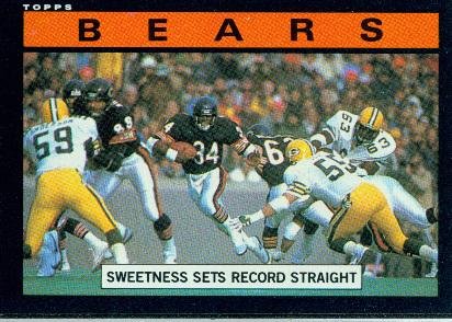 1985 Topps #22 Walter Payton TL - Chicago Bears (Team Leaders)(Football Cards)