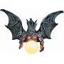 Winged Dragon Wall Mounted Globe Lamp Macabre