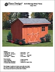 10' Saltbox Storage Shed/playhouse Plans - Design 70610