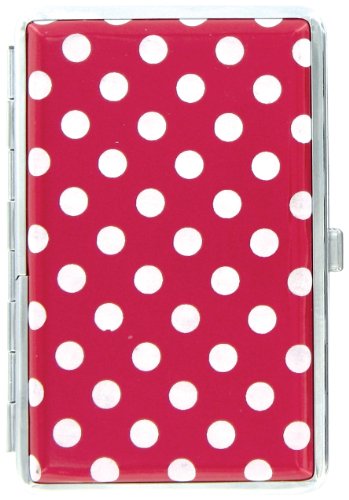 Metro Mini DOTZ POLKA DOT Metropolitan Designer Wallet Hard Case / Credit Card Case (Red)