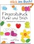 Fingerabdruck Punkt und Strich: Zeichenspa� auf Fingerabdr�cken