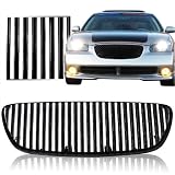 2002-2003 Nissan Maxima Vertical Front Grill Black by RS Type