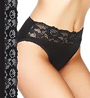 5 Pack Cotton Rich High Leg Knickers with Lace