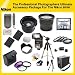 The Professional Photographers Ultimate Accessory Package For The Nikon D700 includes: 32GB Hi Speed Error Free Memory Card, Hi Speed Card Reader, 52mm Macro Lens Kit, 2 Replacement Batteries, Hard Flower lens Hood, 0.5x Professional Wide Angle Lens , 3.6X Telephoto Lens, 72 Inch tripod, Professional Digital Camera Swivel TTL Flash, Flash Diffuser, Hard Carrying Case, Lens Cleaning Kit, Screen Protectors, Flexible Mini Tripod and More...