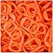 BEADTIN Tangelo Orange Neon Bright 25mm Plastic Soda Pop Tabs (2oz)