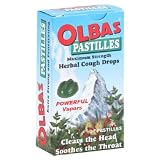 Pastilles Herbal Cough Drops - Clears The Head & Soothes The Throat, 27 Loz,(Olbas)