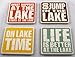 Lake Sayings Coasters - Lakehouse Gift