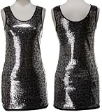 ROMEO & JULIET COUTURE Sequined Cheetah Print Mini Dress