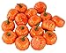 JEDFORE Fake Fruit Home Kitchen Decoration Artificial Lifelike Simulation Mini Pumpkins Halloween - Set of 16 - Orange
