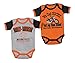 Harley-Davidson Baby Boys' Mom Rules Creeper Set, 2 Pack, Black/Orange 3050553