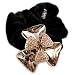 Brown Rhinestone Black Stretch Velvet Ribbon Pony Tail Hair Accessory Brown Rhinestone Black Stretch Velvet Ribbon Pony Tail Hair Accessory