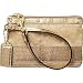 AUTHENTIC COACH GOLD METALLIC SIGNATURE STRIPE STUD WRISTLET 42015