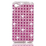 Talon Full Diamond Bling Phone Shell for Apple iPhone 4 (Pink Studs)