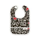 Bumkins Keith Haring Waterproof Starterbib, Graffiti