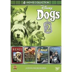 Disney 4-Movie Collection: Dogs 2 (Journey Natty Gan /Rascal / Benji  the Hunted / Where the Red Fern Grows)