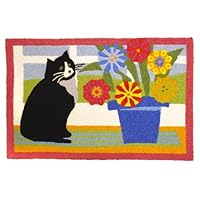 Curious Kitty Doormat-Jellybean Rug