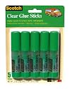 3M 6008CGS5 Clear Glue Stick .27oz Stick Five Pack