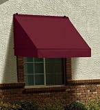 4' Mold- and Fade-Resistant Acrylic Canvas Awning for Doors and Windows in Green