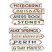 Australian Street Sign Cutouts