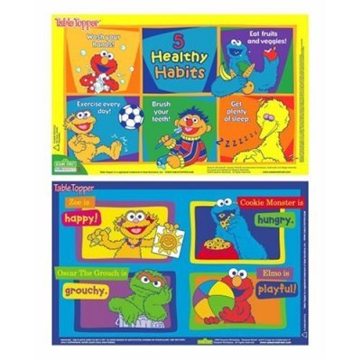 Neat Solutions 50-count Sesame Street Table Topper Disposable Stick-in-Place Placemats